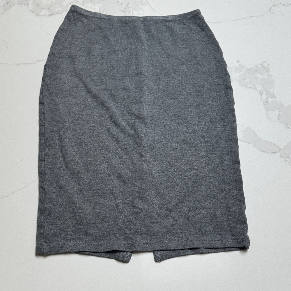 American Apparel Gray Pencil Skirt